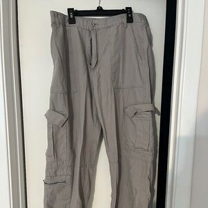 Grey cargo pants